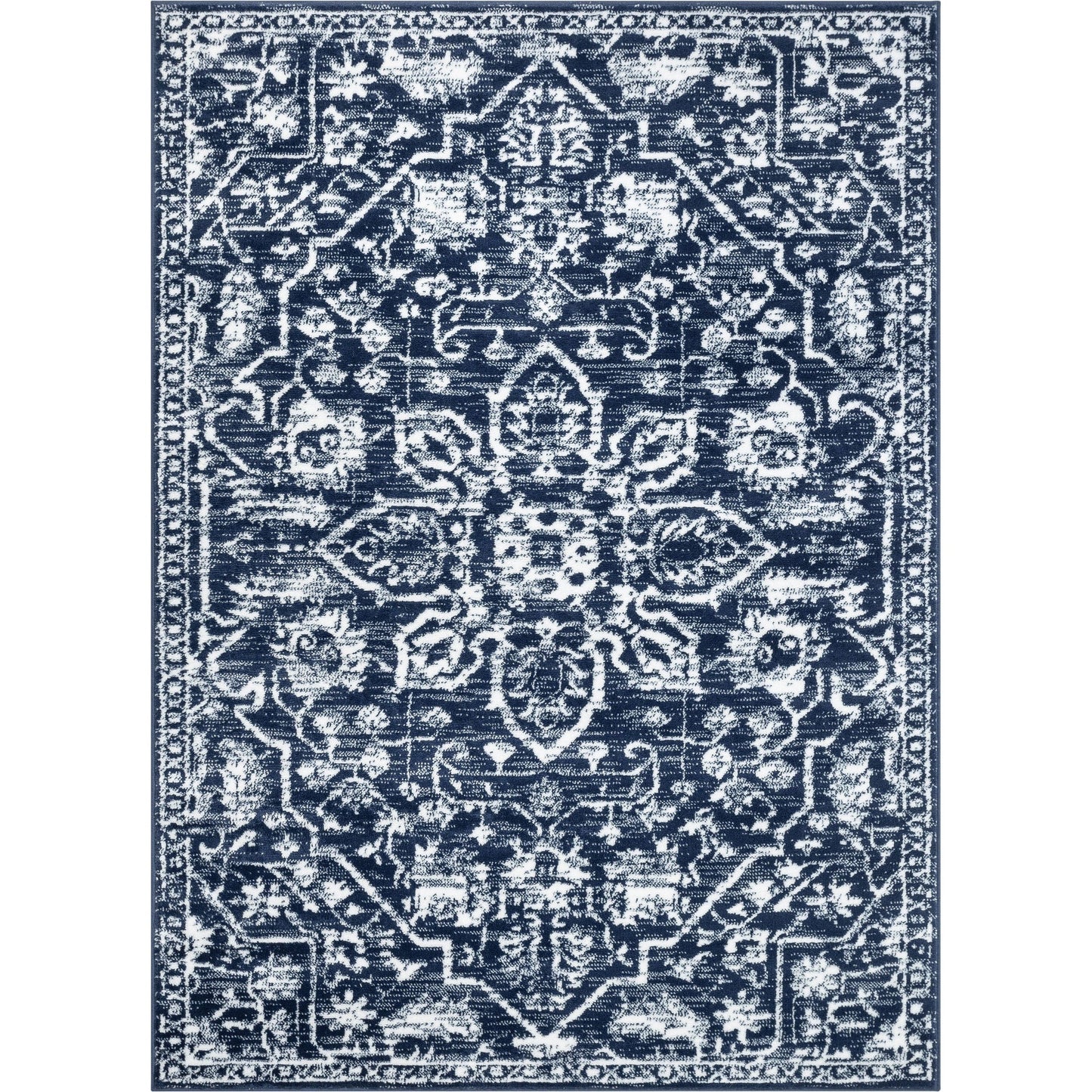 Tapis oriental bohème vintage à motif floral bien tissé Dazzle Disa