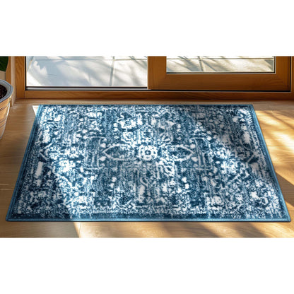 Tapis oriental bohème vintage à motif floral bien tissé Dazzle Disa