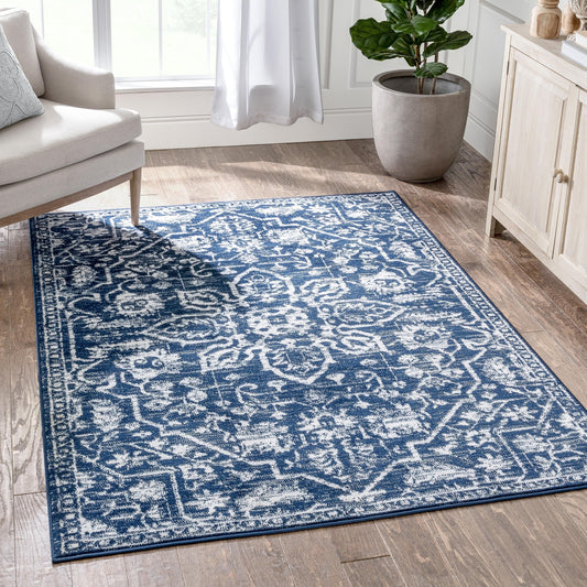 Tapis oriental bohème vintage à motif floral bien tissé Dazzle Disa