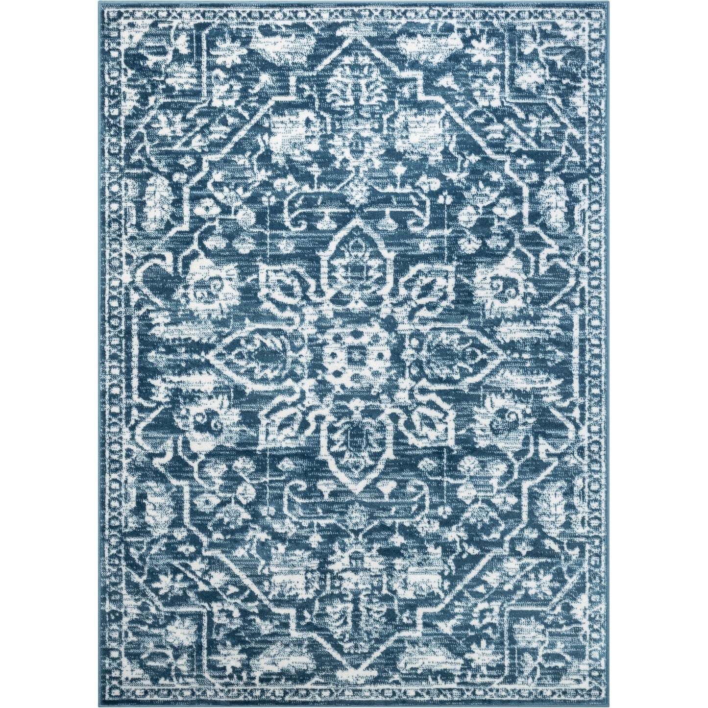 Tapis oriental bohème vintage à motif floral bien tissé Dazzle Disa