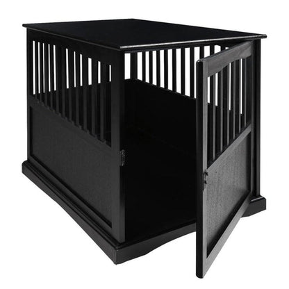 Table d'appoint en bois pour cage pour animaux de compagnie avec porte verrouillable