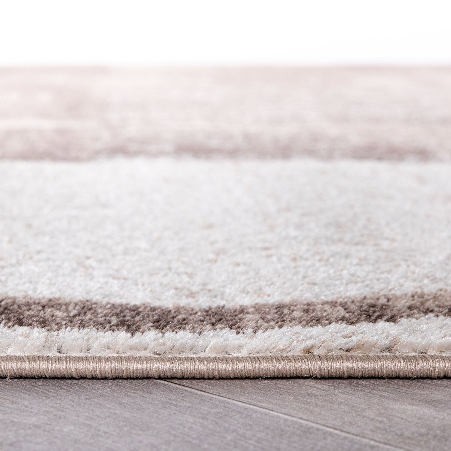 Tapis circulaire abstrait en polypropylène fabriqué à la machine, de la World Rug Gallery