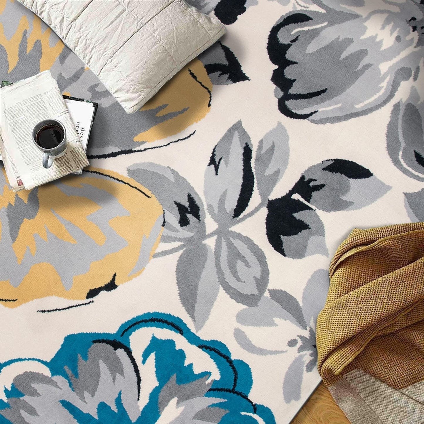 Tapis à motif floral moderne World Rug Gallery