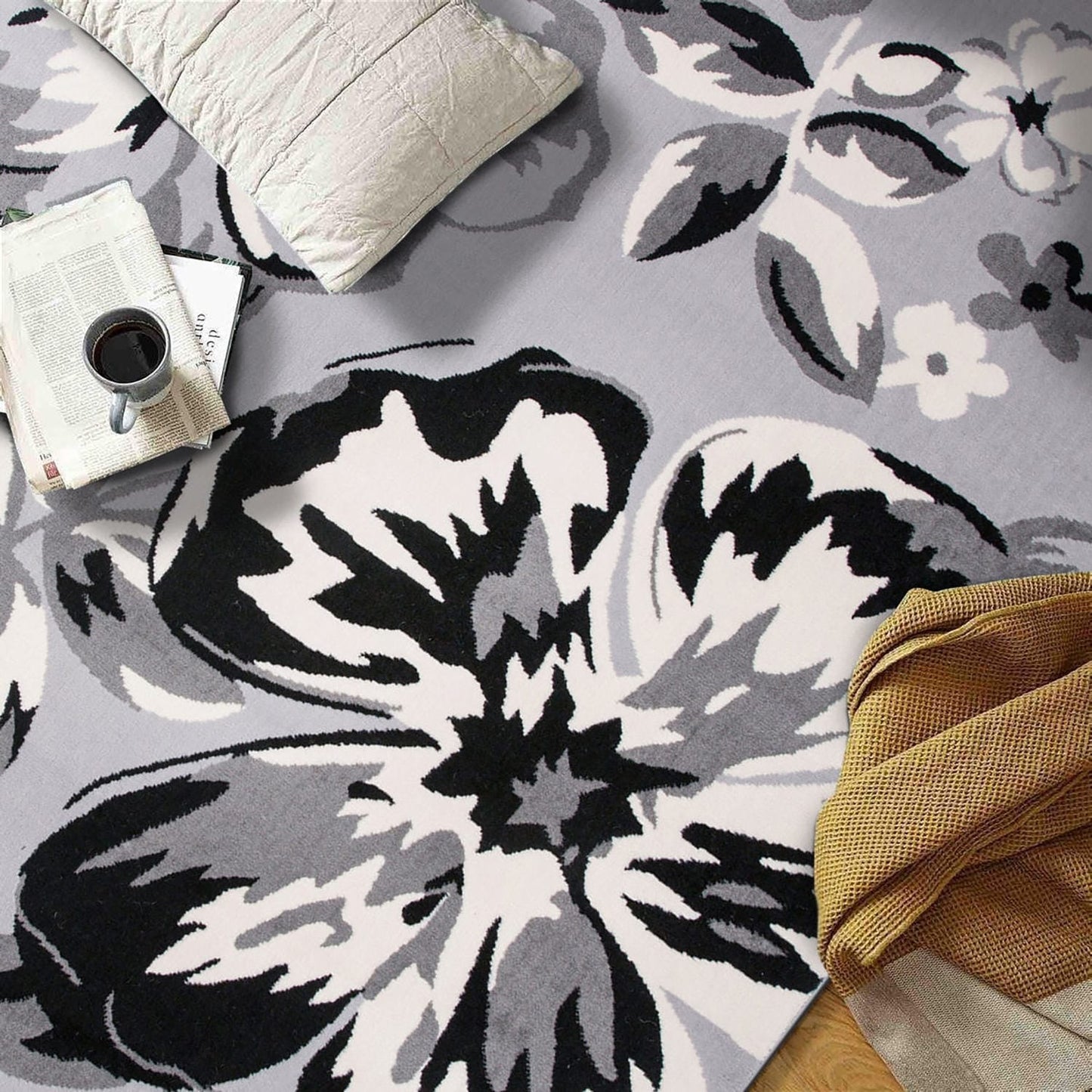 Tapis à motif floral moderne World Rug Gallery