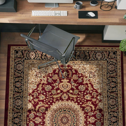 Tapis médaillon oriental traditionnel de la World Rug Gallery