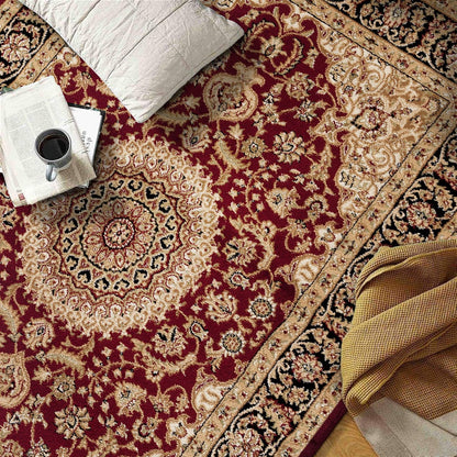 Tapis médaillon oriental traditionnel de la World Rug Gallery